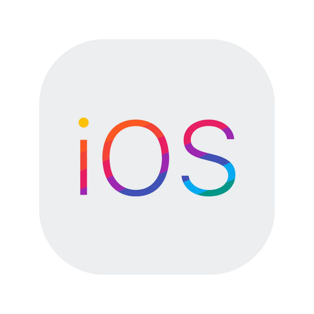 colorized iOS logo